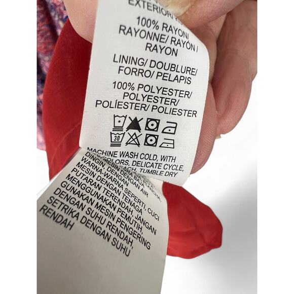 Lucky Brand  | L | Women's Mosaic Stripe Dress Mini Boho Mini Coverup - Picture 4 of 5